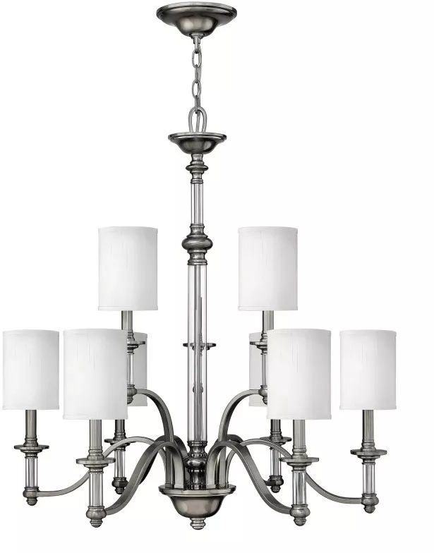 Elstead Lighting Sussex Pendelleuchte x40 W nickel HK-SUSSEX9