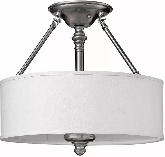 Elstead Lighting Sussex Deckenlampe 3x60 W nickel HK-SUSSEX-SF