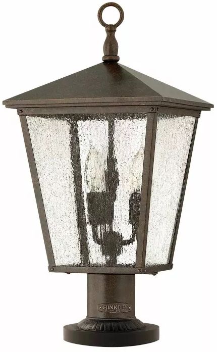 Elstead Lighting Trellis Stehleuchte für den Außenbereich 3x60 W braun HK-TRELLIS3-L