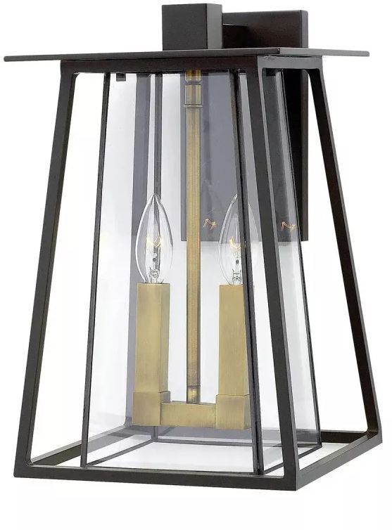 Elstead Lighting Walker Außenwandleuchte 2x60 W braun HK-WALKER2-L