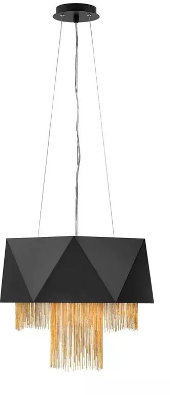 Elstead Lighting Zuma Pendelleuchte 6x60 W schwarz-gold HK-ZUMA6-SBG