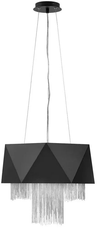 Elstead Lighting Zuma Pendelleuchte 6x60 W schwarz-silber HK-ZUMA6-SBS