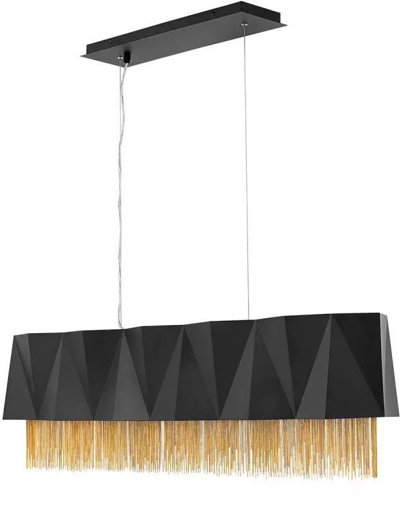 Elstead Lighting Zuma Pendelleuchte 6x60 W schwarz-gold HK-ZUMA-ISLE-SBG