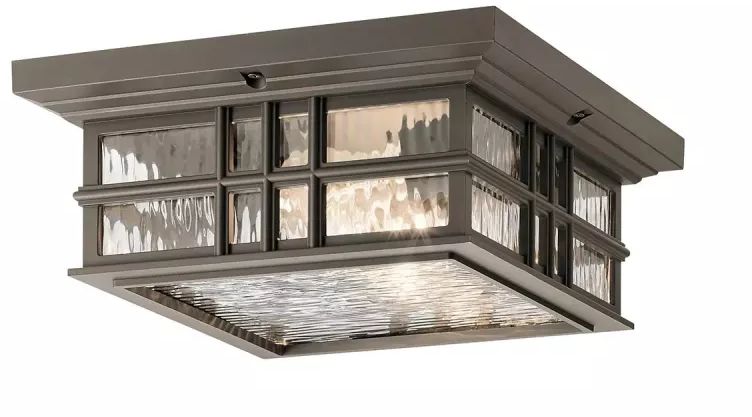 Elstead Lighting Beacon Square Deckenleuchte für den Außenbereich 2x60 W braun KL-BEACON-SQUARE-F-OZ