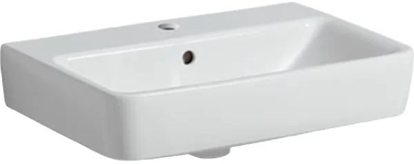 Geberit Selnova Compact Waschbecken 60x37 cm rechteckig Klassisch weiß glanz 501.511.00.7