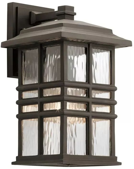 Elstead Lighting Beacon Square Außenwandleuchte 1x60 W braun KL-BEACON-SQUARE-M-OZ