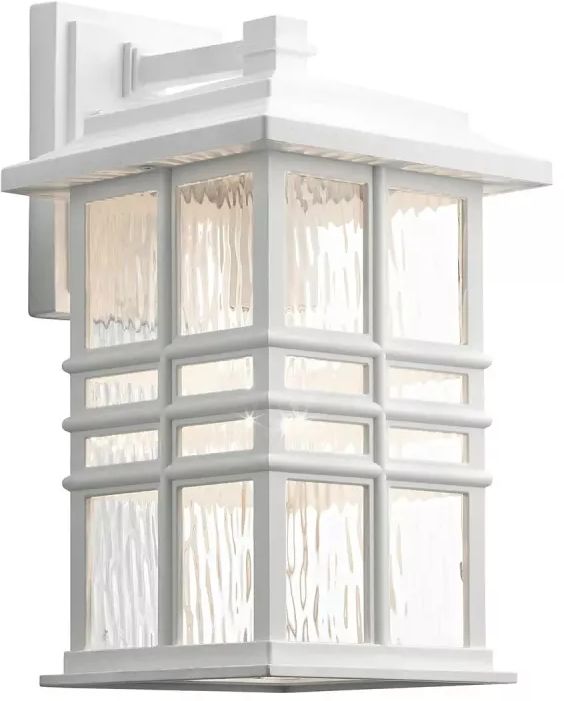 Elstead Lighting Beacon Square Außenwandleuchte 1x60 W weiß KL-BEACON-SQUARE-M-WHT