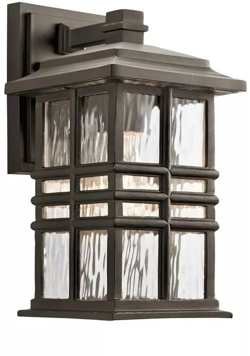 Elstead Lighting Beacon Square Außenwandleuchte 1x60 W braun KL-BEACON-SQUARE-S-OZ