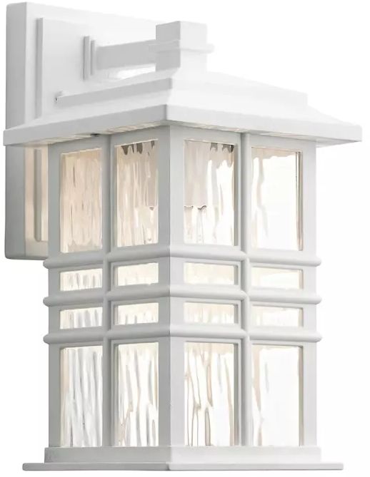Elstead Lighting Beacon Square Außenwandleuchte 1x60 W weiß KL-BEACON-SQUARE-S-WHT