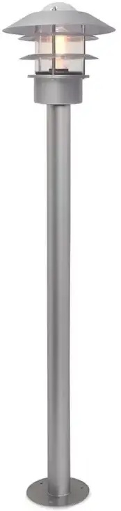 Elstead Lighting Helsingor Stehleuchte für den Außenbereich 1x60 W silber HELSINGOR-BOL-SL