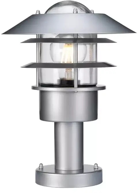 Elstead Lighting Helsingor Stehleuchte für den Außenbereich 1x60 W silber HELSINGOR-PED