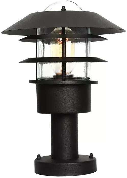 Elstead Lighting Helsingor Stehleuchte für den Außenbereich 1x60 W schwarz HELSINGOR-PED-BK
