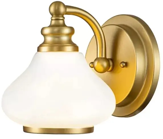 Elstead Lighting Ainsley Wandleuchte 1x3 W messing HK-AINSLEY1-BATH-BB