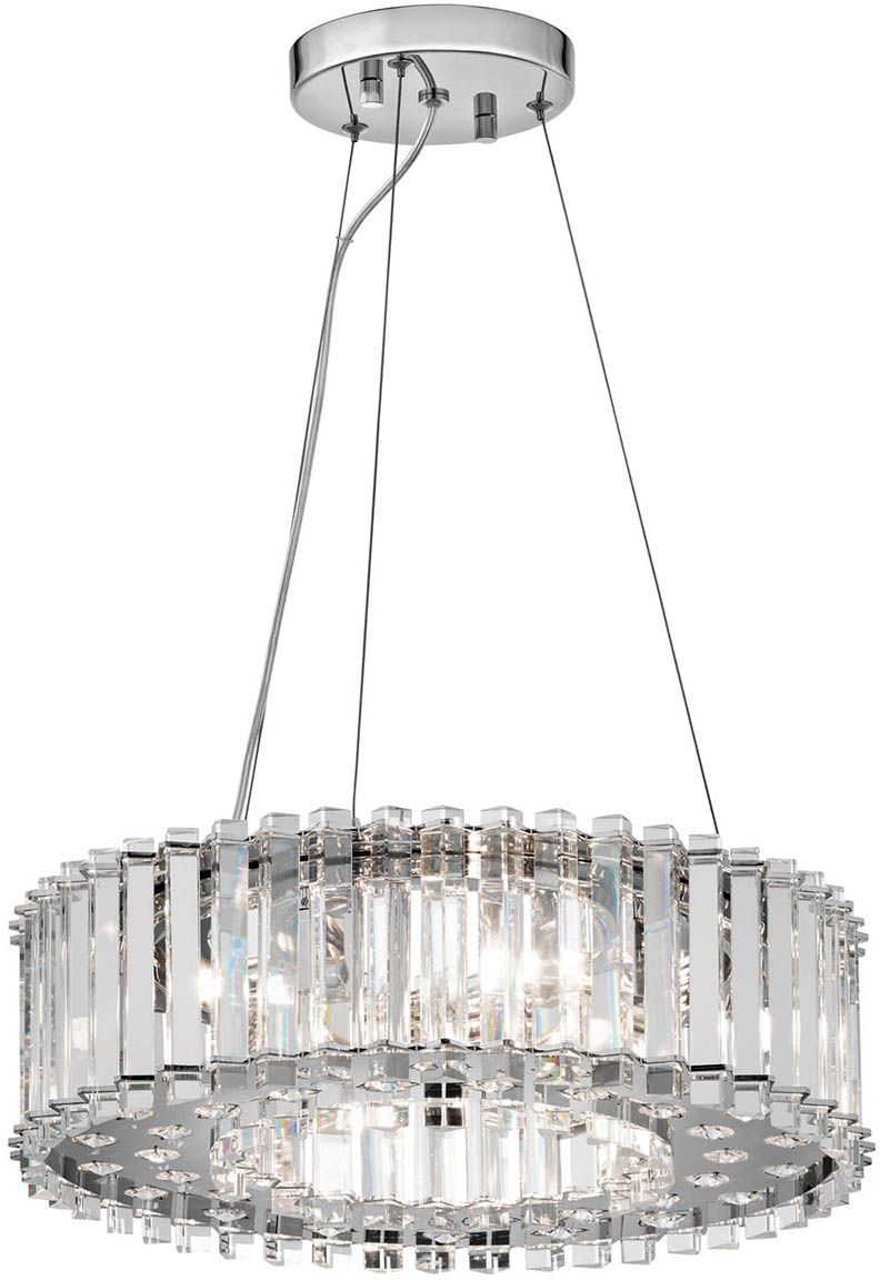 Elstead Lighting Crystal Skye Pendelleuchte 6x3 W chrom KL-CRYSTAL-SKYE-P-A