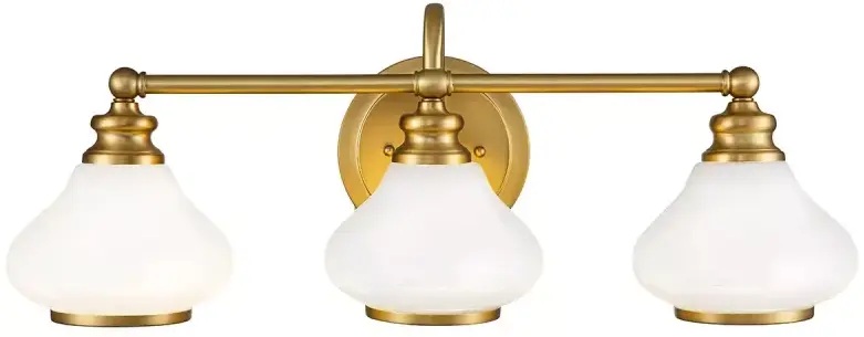 Elstead Lighting Ainsley Wandleuchte 3x3 W messing HK-AINSLEY3-BATH-BB