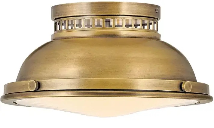Elstead Lighting Amelia Deckenlampe 2x40 W messing HK-AMELIA-F-M-HB