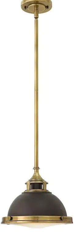 Elstead Lighting Amelia Pendelleuchte 1x60 W braun HK-AMELIA-P-S-RB