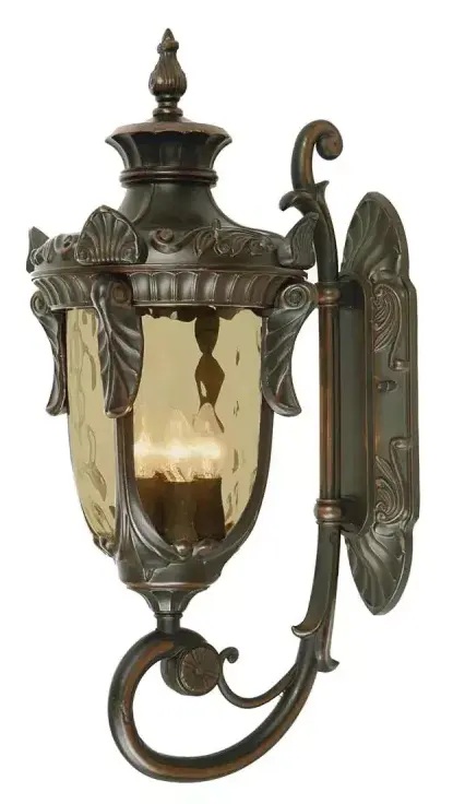 Elstead Lighting Philadelphia Außenwandleuchte 3x60 W braun PH1-L-OB