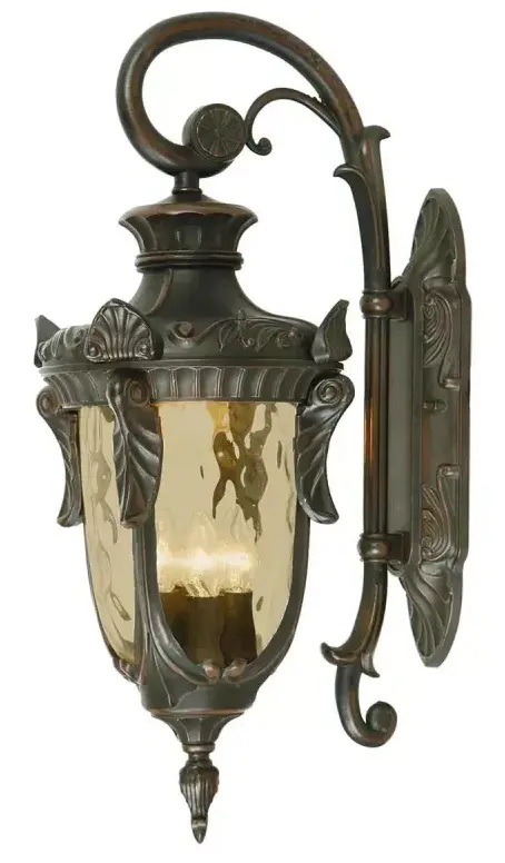 Elstead Lighting Philadelphia Außenwandleuchte 3x60 W braun PH2-L-OB