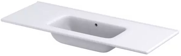 Oristo Uni Waschbecken 120x46.5 cm rechteckig Möbel weiß glanz UME-EN-120-91-BO