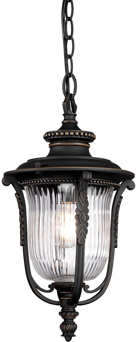 Elstead Lighting Luverne Hängelampe für den Außenbereich 1x60 W braun KL-LUVERNE8-M