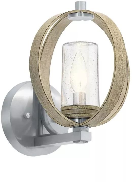 Elstead Lighting Grand Bank Wandleuchte 1x40 W grau KL-GRAND-BANK1-DAG