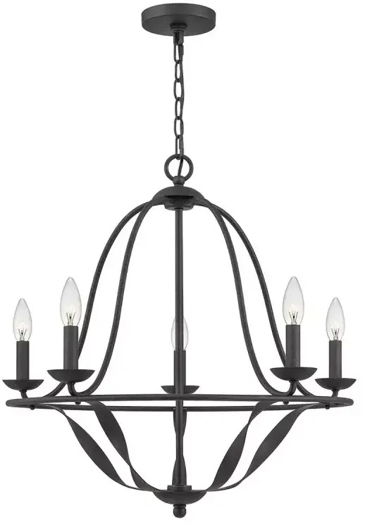 Elstead Lighting Bradbury Pendelleuchte 5x40 W grau/aschfarben QZ-BRADBURY5-GK