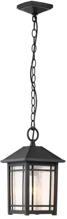 Elstead Lighting Cedar Point Hängelampe für den Außenbereich 1x60 W schwarz QZ-CEDAR-POINT8-M-BK