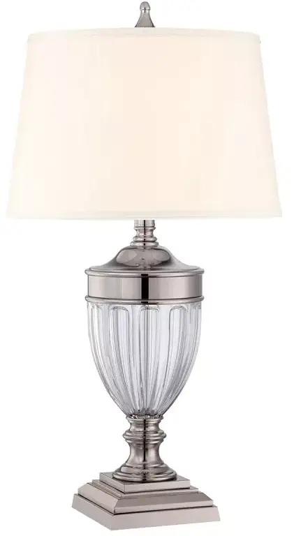 Elstead Lighting Dennison Tischlampe 1x60 W nickel-cremig QZ-DENNISON-PN