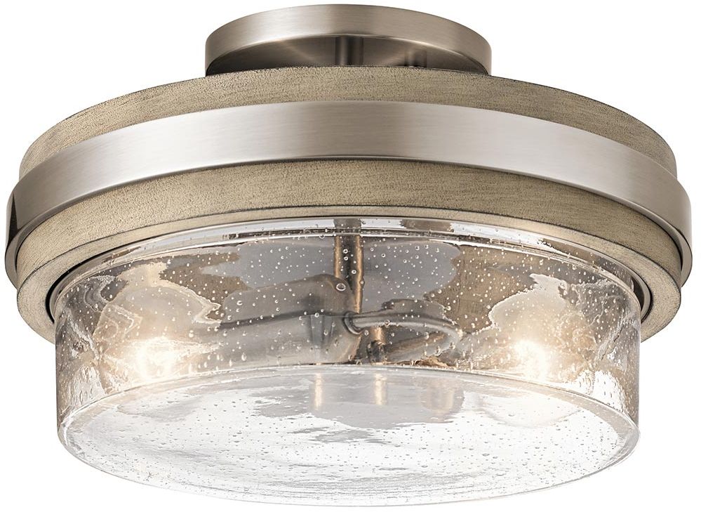 Elstead Lighting Grand Bank Deckenlampe 2x60 W grau KL-GRAND-BANK-SF