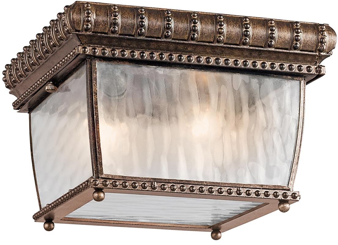 Elstead Lighting Venetian Rain Deckenleuchte für den Außenbereich 2x60 W braun KL-VENETIAN-F