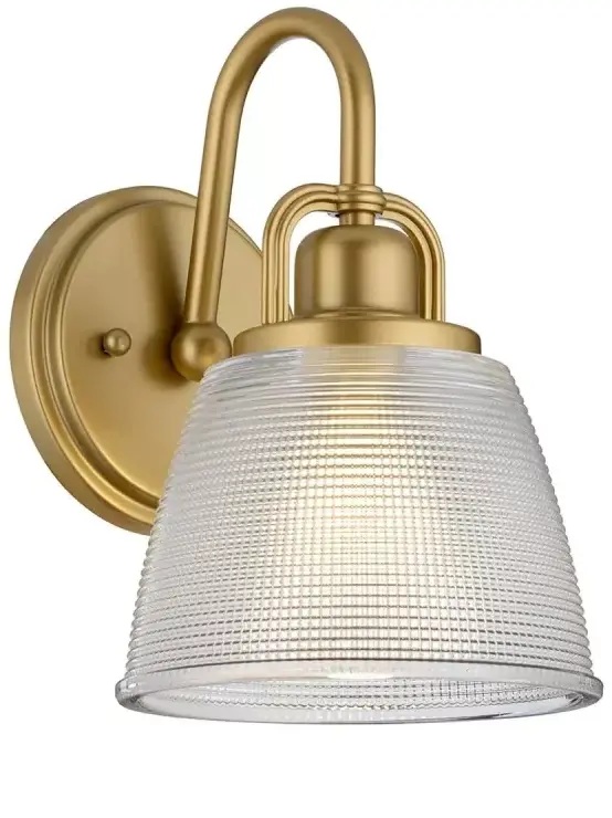 Elstead Lighting Dublin Wandleuchte 1x3 W messing QZ-DUBLIN1-PNBR