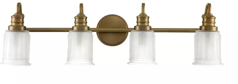 Elstead Lighting Swell Wandleuchte 4x3 W messing QZ-SWELL4-BB-BATH