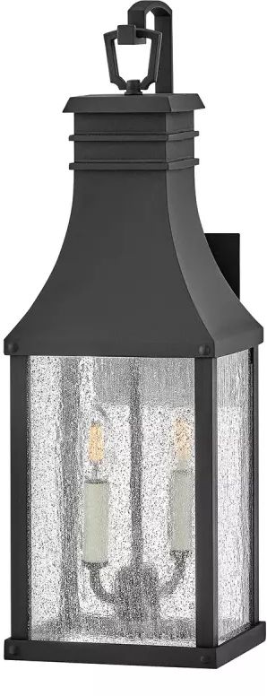 Elstead Lighting Beacon Hill Außenwandleuchte 2x40 W schwarz HK-BEACON-HILL-M-MB