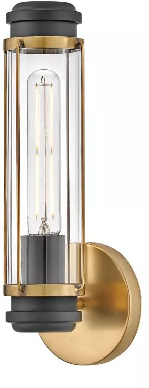 Elstead Lighting Masthead Wandleuchte 1x40 W messing HK-MASTHEAD1-HBBK