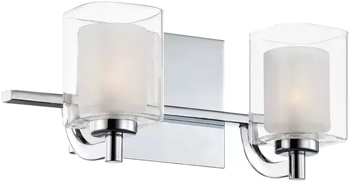 Elstead Lighting Kolt Wandleuchte 2x3 W chrom QZ-KOLT2-PC-BATH
