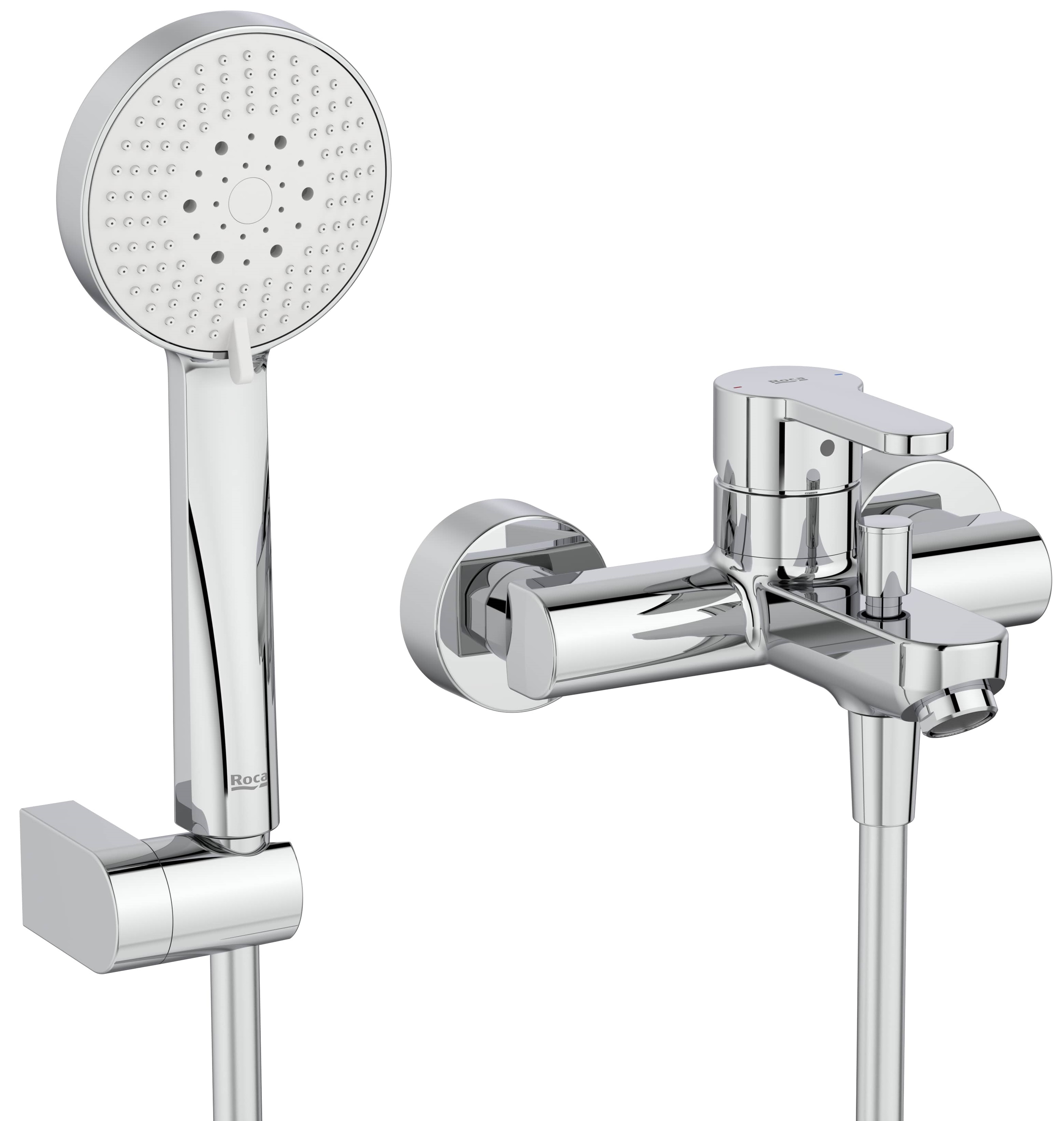 Roca l20 Badewannen- und Duscharmatur Wandmontage chrom A5A019HC00