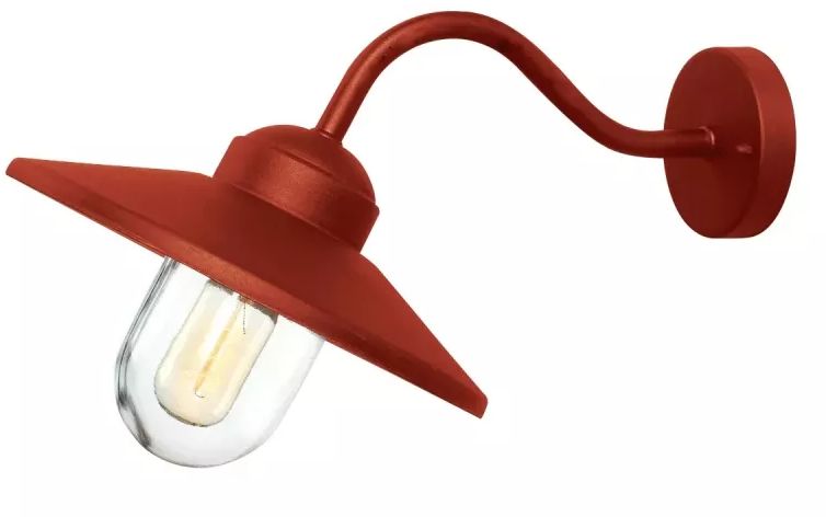 Elstead Lighting Klampenborg Außenwandleuchte 1x60 W rot KLAMPENBORG-OXR
