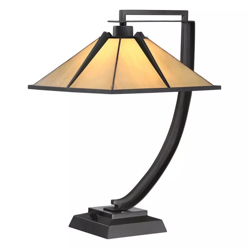 Elstead Lighting Pomeroy Tischlampe 1x60 W braun QZ-POMEROY-TL