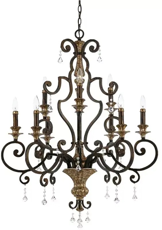 Elstead Lighting Marquette Pendelleuchte x60 W braun QZ-MARQUETTE9