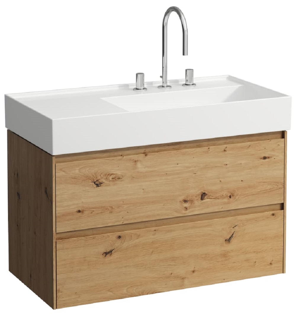 Laufen Lani Badschrank 88x45x51.5 cm Unterschrank hängend eiche H4039621122671