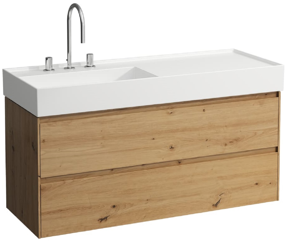 Laufen Lani Badschrank 118x45x51.5 cm Unterschrank hängend eiche H4039721122671