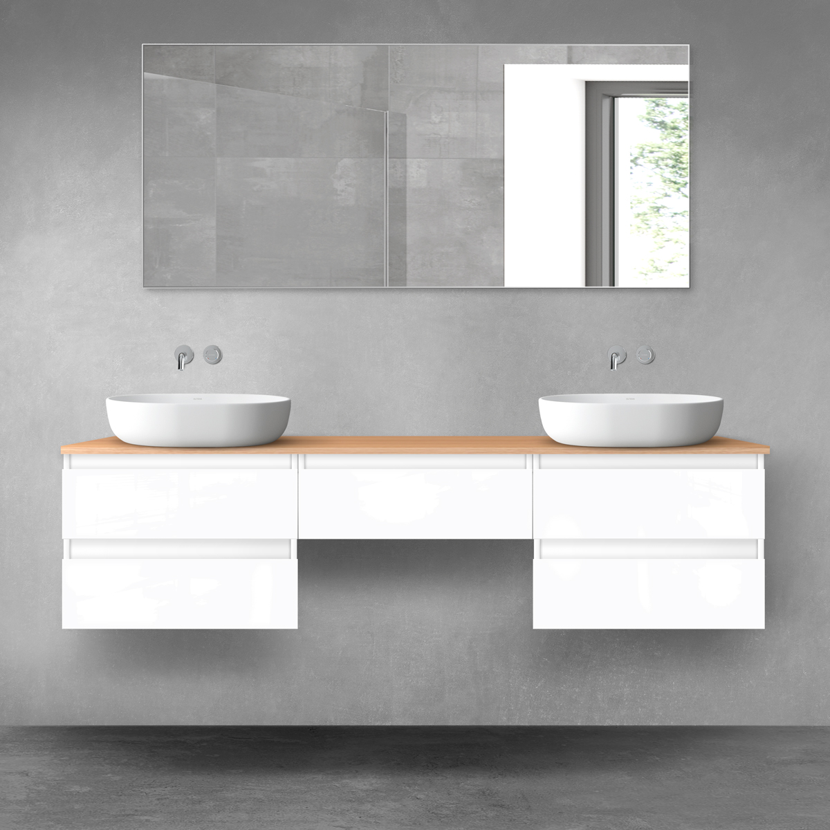 Set Badschrank Oltens Vernal 60002000, Badschrank Oltens Vernal 60009000, 63021060