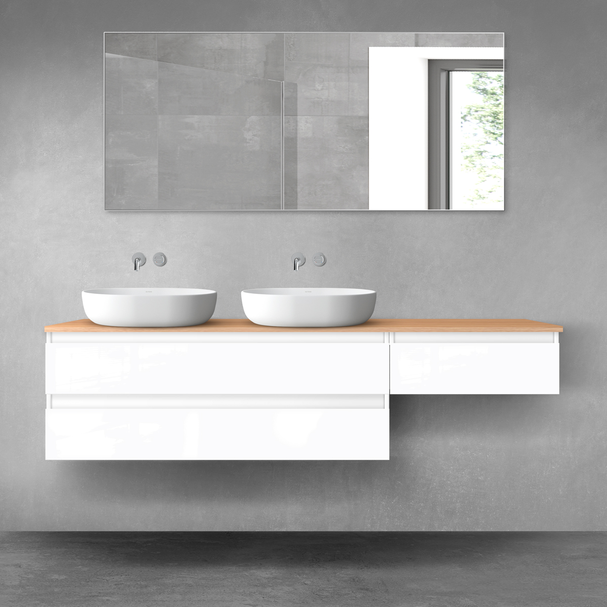 Set Badschrank Oltens Vernal 60019000, Badschrank Oltens Vernal 60009000, 63021060