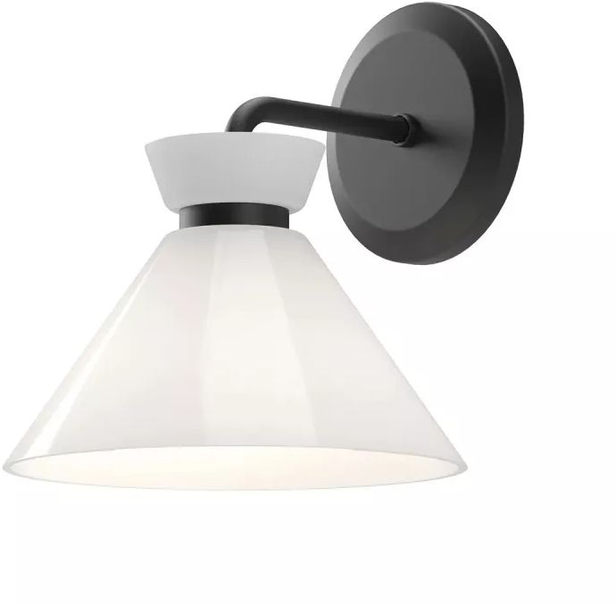 Elstead Lighting Halston Wandleuchte 1x40 W schwarz ALM-HALSTON-1WB-BK