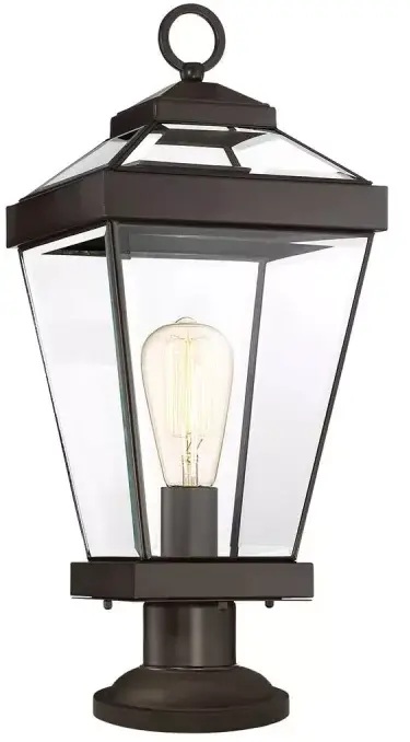 Elstead Lighting Ravine Stehleuchte für den Außenbereich 1x60 W braun QZ-RAVINE3-M