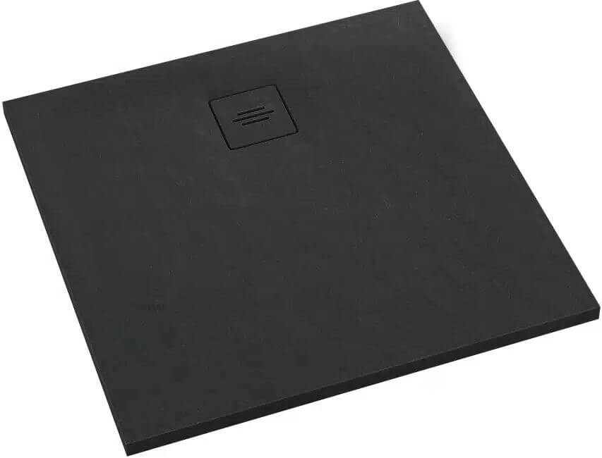 Schedline Protos Black Stone Quadratische Duschwanne 90x90 cm schwarz 3SP.P2K-9090/C/ST-M1/C/ST