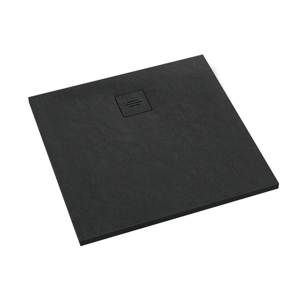 Schedline Protos Black Stone Quadratische Duschwanne 100x100 cm schwarz 3SP.P1K-100100/C/ST-M1/C/ST