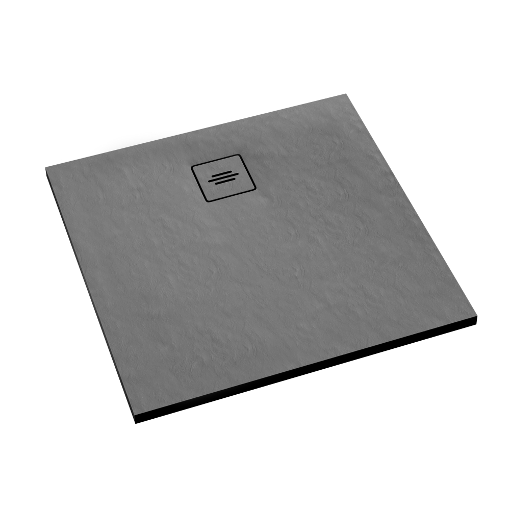 Schedline Protos Grey Stone Quadratische Duschwanne 80x80 cm grau 3SP.P2K-8080/S/ST-M1/S/ST