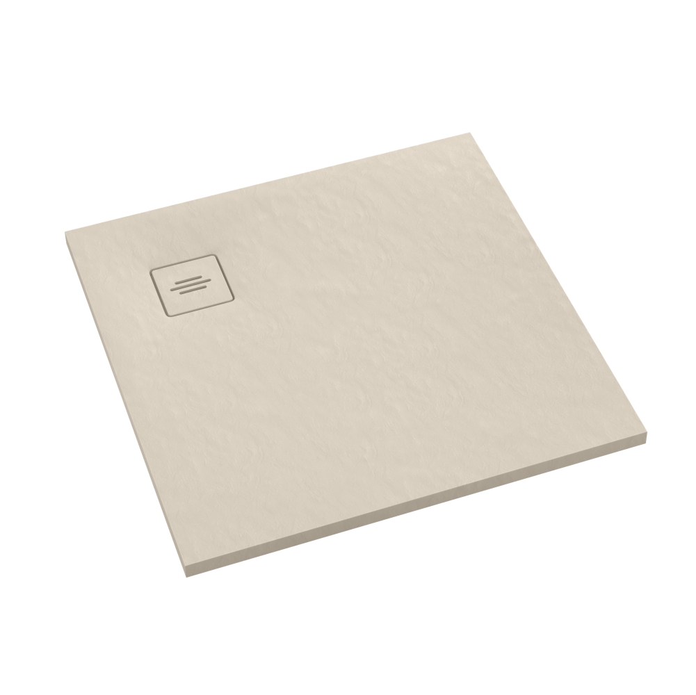 Schedline Protos Cashmere Stone Quadratische Duschwanne 100x100 cm beige 3SP.P1K-100100/PK/ST-M1/PK/ST
